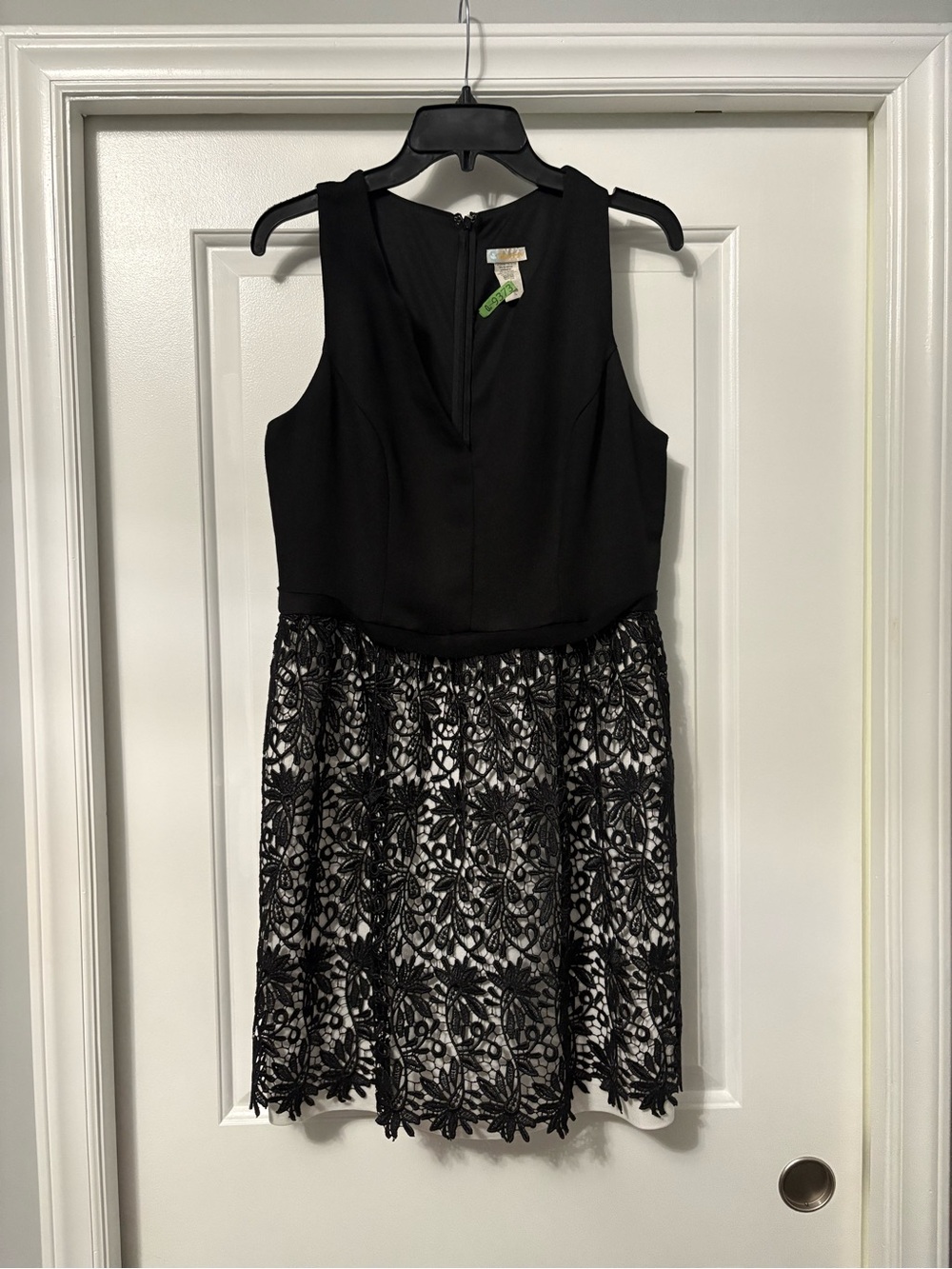 NWOT Black Lace Bodice and Skirt Mini Dress